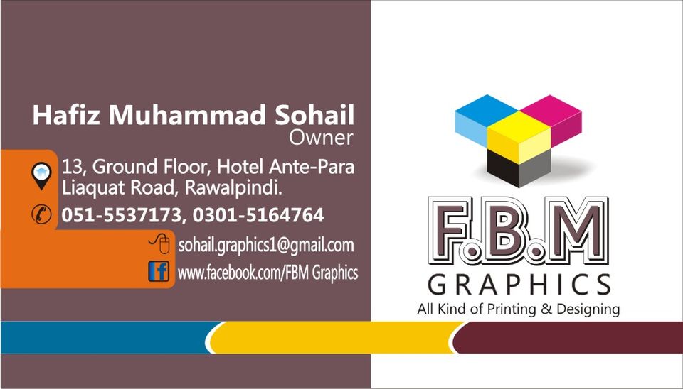 FBM Graphics | Printing & Design Services in Rawalpindi – Wedding Cards, Visiting Cards, Letterheads & Bill Books