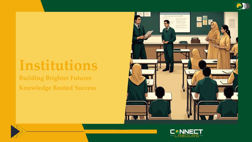 Educational institutions, teachers and students