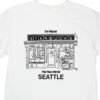 Seattle Shirt Company - Seattle Original Starbucks Line Drawing - White