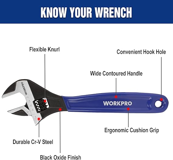 WORKPRO Adjustable Wrench Set – facts