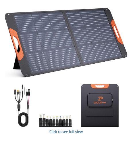 100W Portable Solar Panel