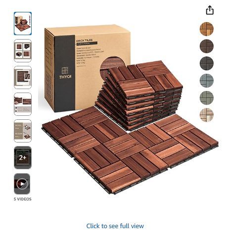 10 Pcs Interlocking Deck Tiles