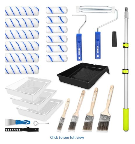 Paint Roller Kit with Extension Pole