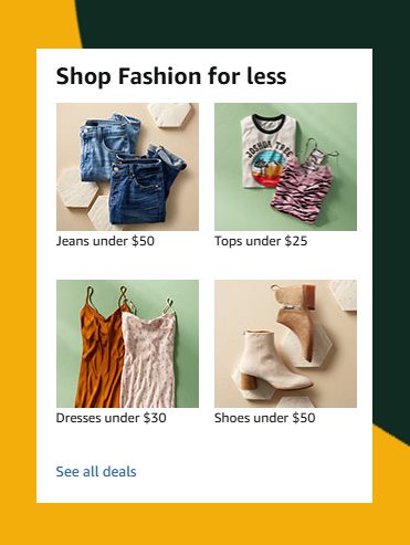 Shop Fashion for less