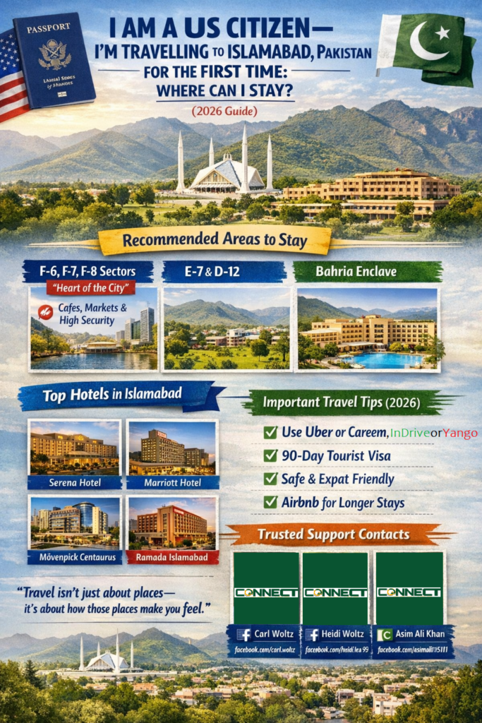 US Citizen Visiting Islamabad Best Places to Stay | Connect Labours